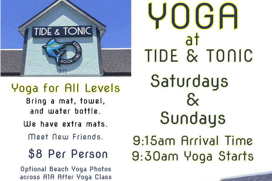 YOGA SATURDAY at TIDE &amp; TONIC